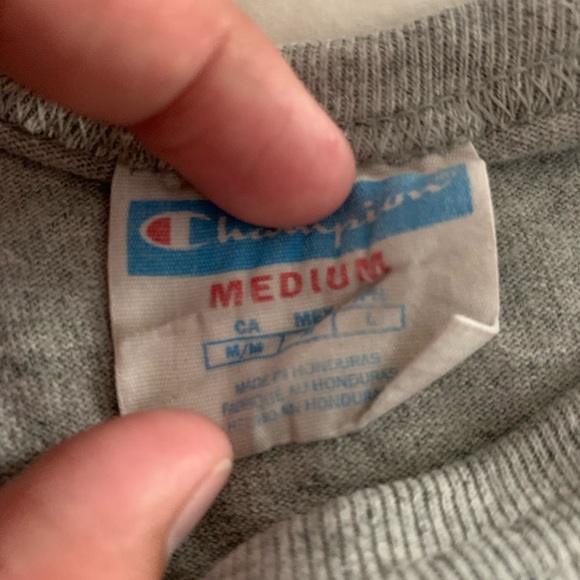 Champion Tri color Reverse Weave Tee - Picture 5 of 5